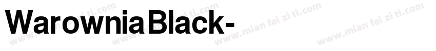 Warownia Black字体转换